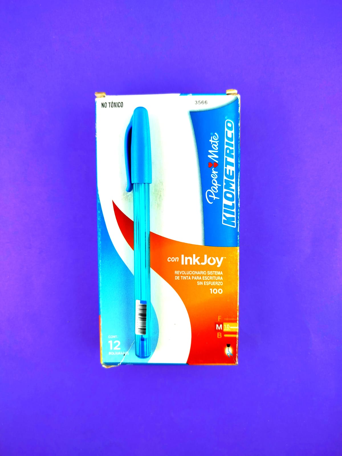Bolígrafos paper mate 0.7 turquesa caja x12 by Paper mate