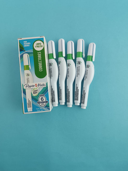 Corrector lapiz paper mate caja x 6