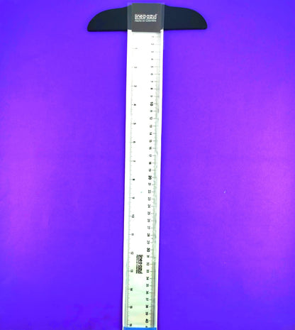 Regla T línea azul 50cm