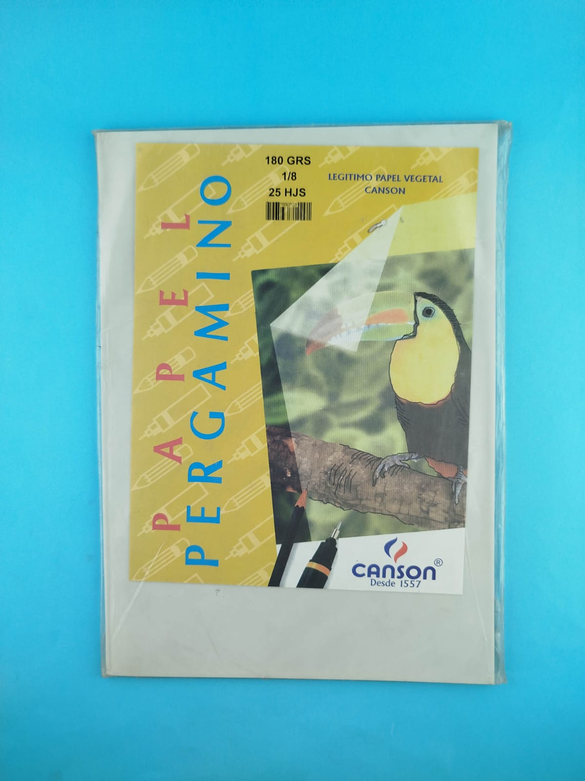 Papel pergamino 180grs 1/8 25hjs by Canson