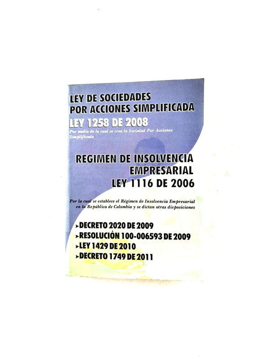 Ley de Sociedades por Acciones Simplificada Ley 1258 de 2008