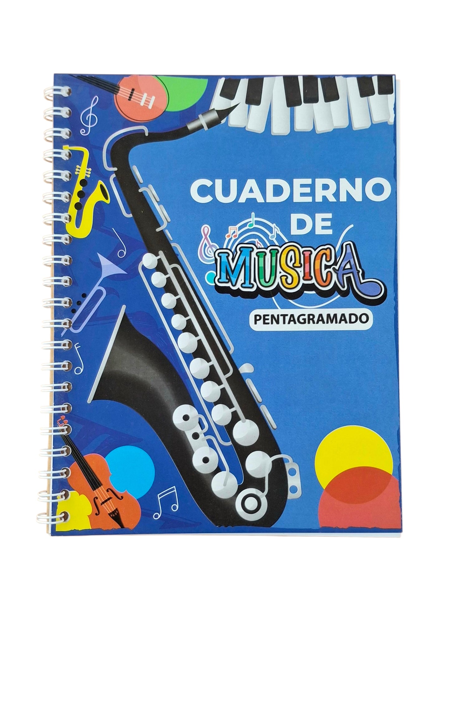 Cuaderno de música  pentagramado 40 hj