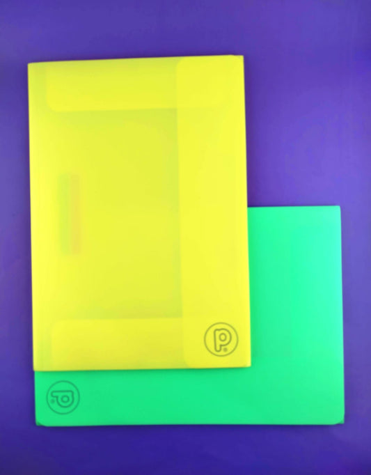 Carpeta plástica resorte primavera pastel surtida