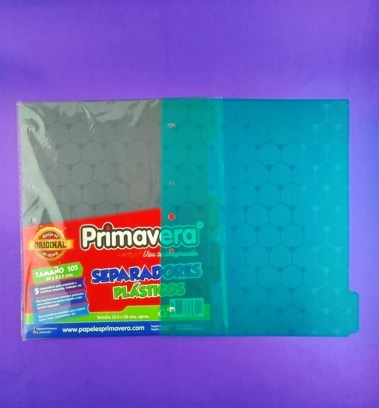 Separador plástico primavera 105 surtido x5 unidades