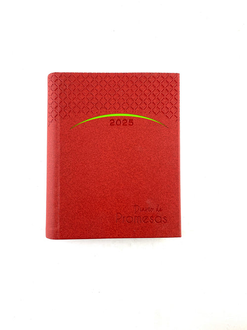 Agenda diario de promesas 2025 roja by Varios