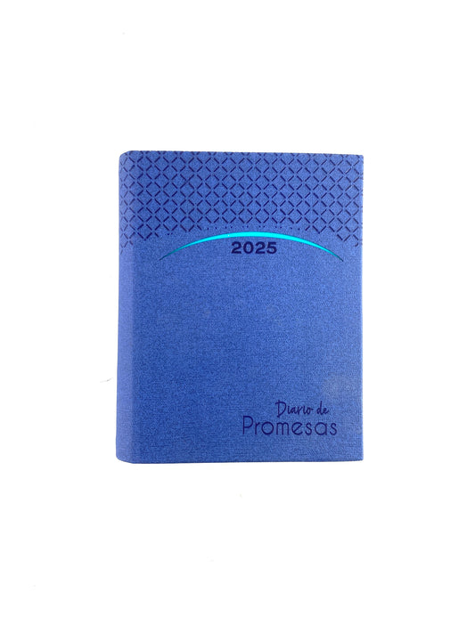 Agenda diario de promesas 2025 azul