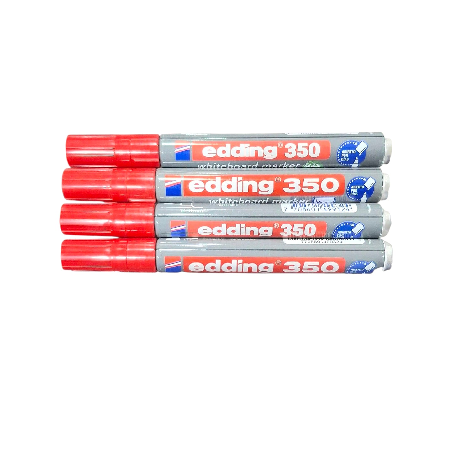 Marcador edding metálico 350 recargable rojo