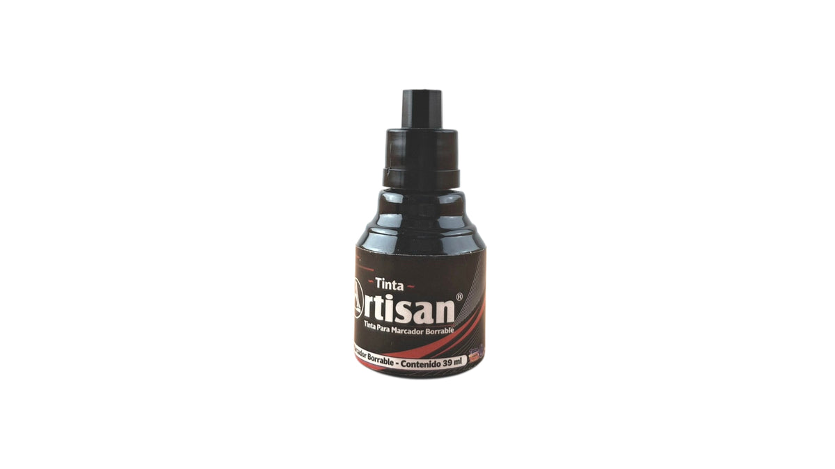 Tinta para marcador borrable artisan negra 39 ML by Varios