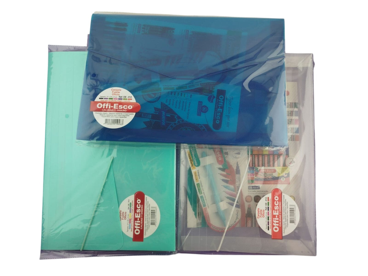 Carpeta plástica tipo fuelle offi esco colores surtidos by Offi esco