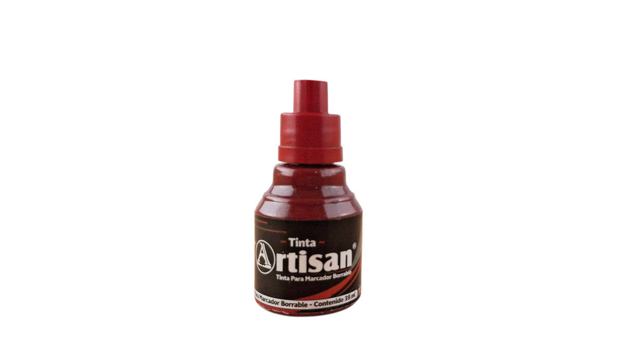 Tinta para marcador borrable artisan rojo 39 ML by Varios