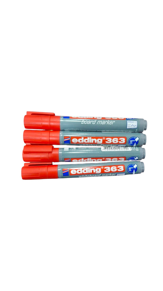 Marcador edding plástico 363 recargable rojo