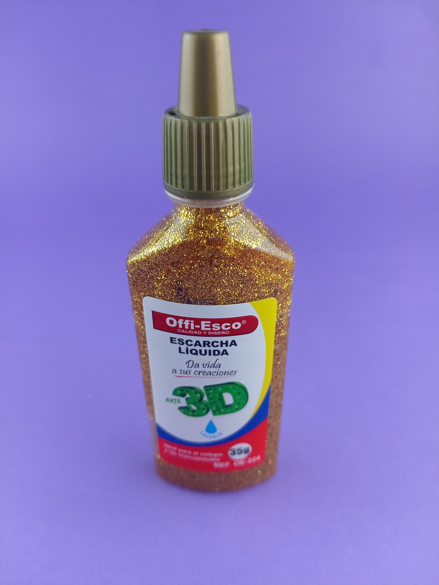 Escarcha liquida offi esco 35 gr dorada