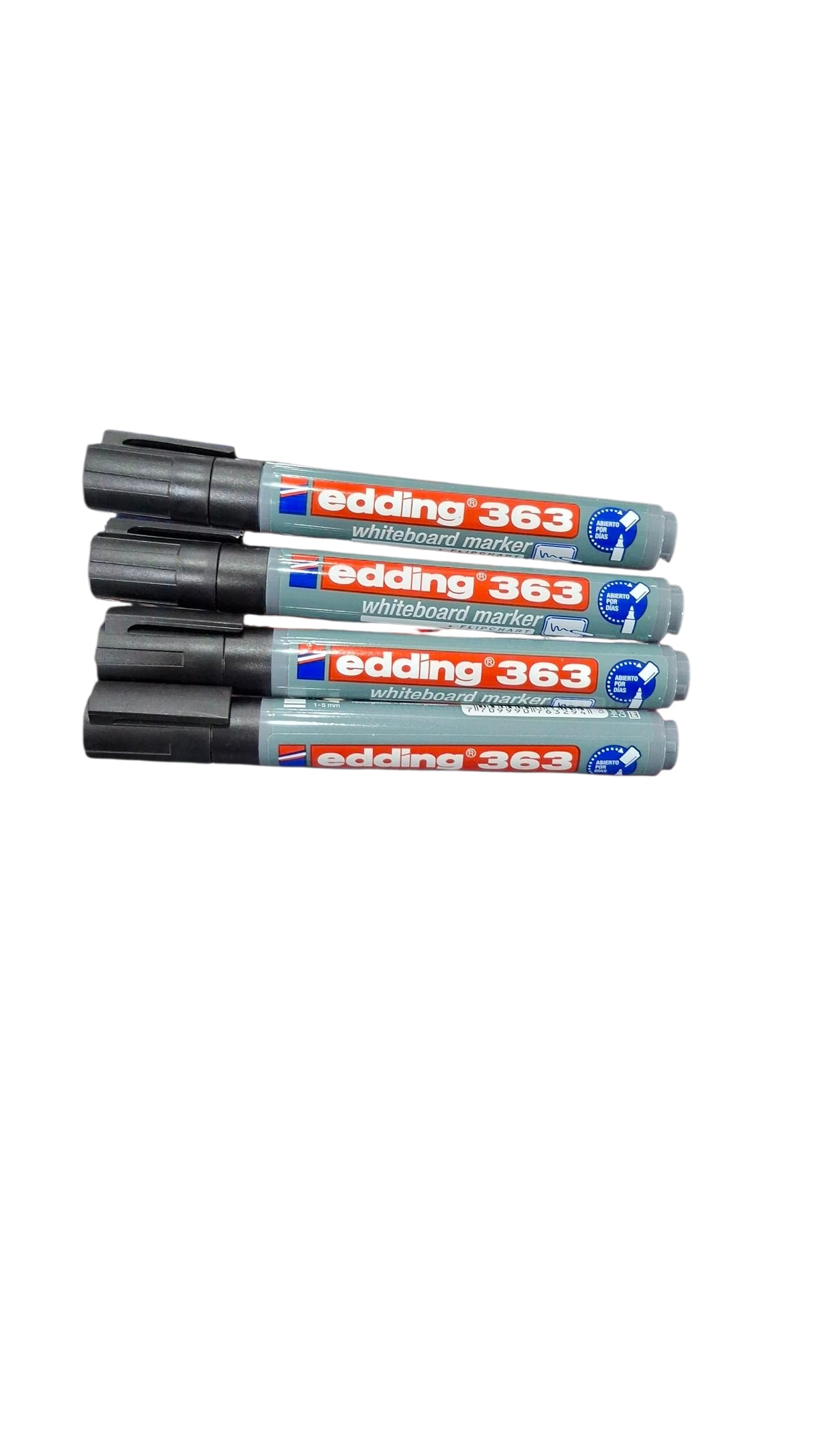 Marcador edding plástico 363 recargable negro by Varios
