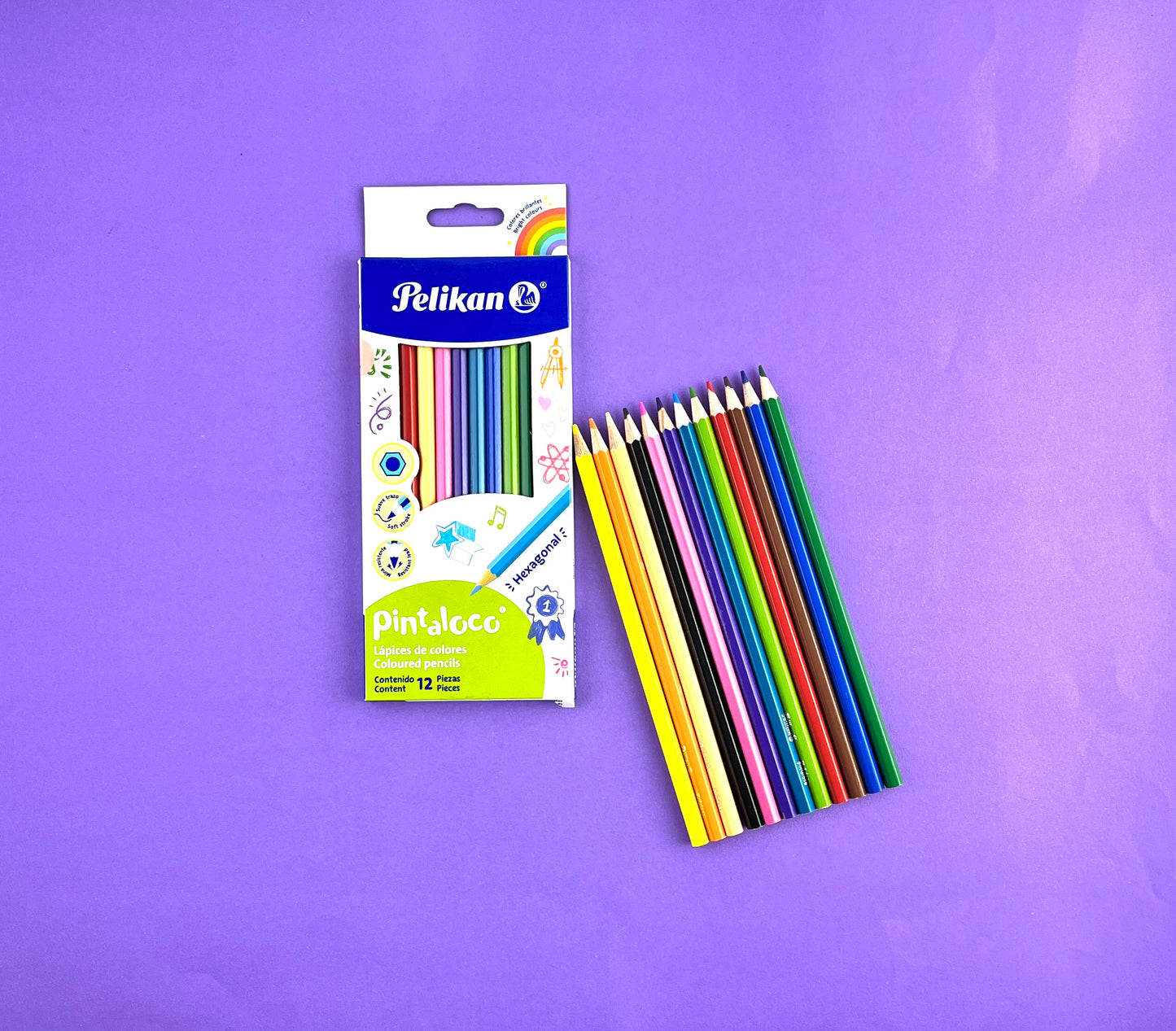 Colores pelikan pintaloco x 12