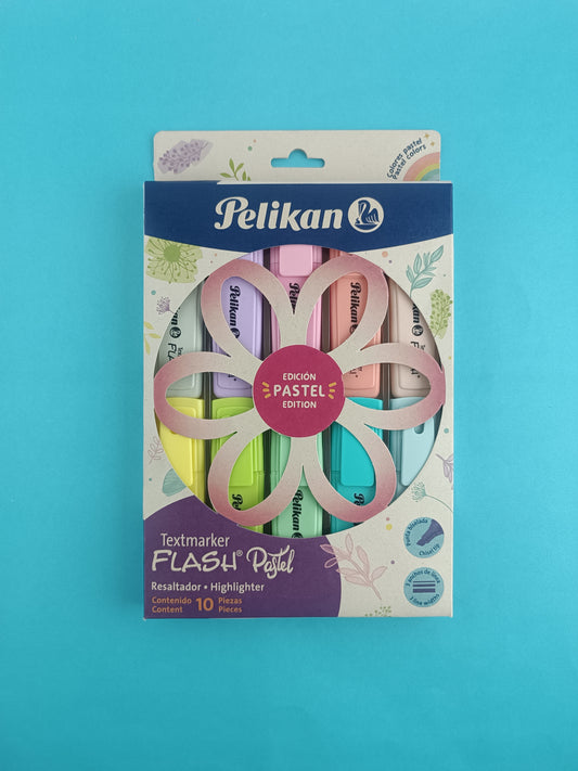 Resaltador pastel Pelikan textmarker flash x 10