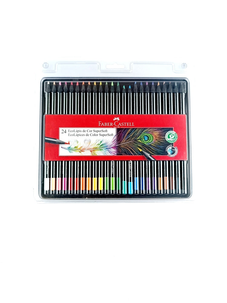 Colores faber castell supersoft x 24 unidades by libreriatroya.com
