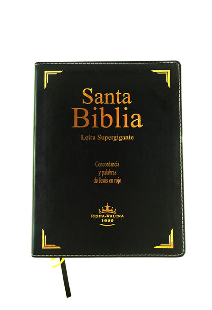 Biblia letra súper gigante RVR 1960 índice / negra