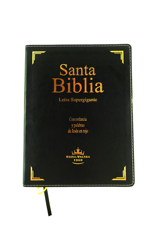 Biblia letra súper gigante RVR 1960 índice / negra