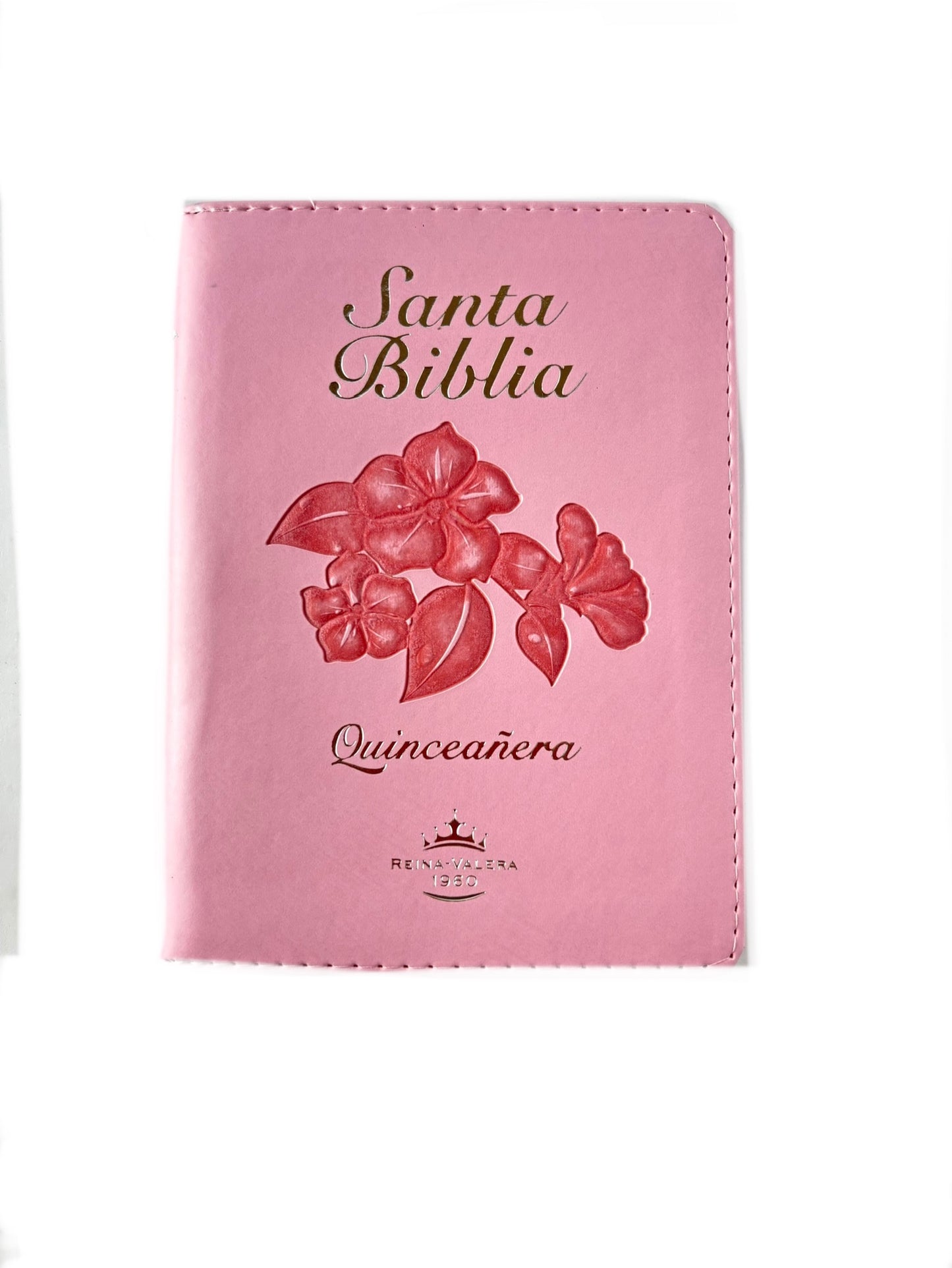 Biblia para quinceañera rosada con índice by Reina Valera 1960