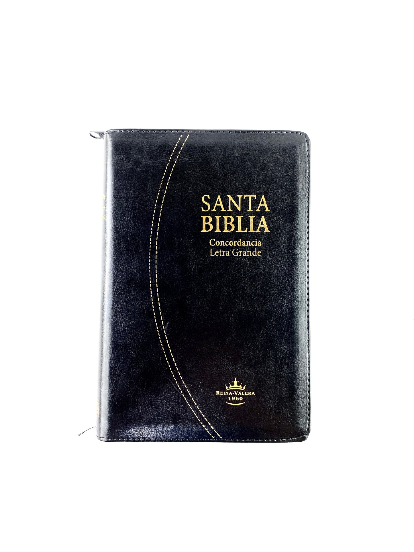 Biblia rvr 1960 negra con cierre e índice