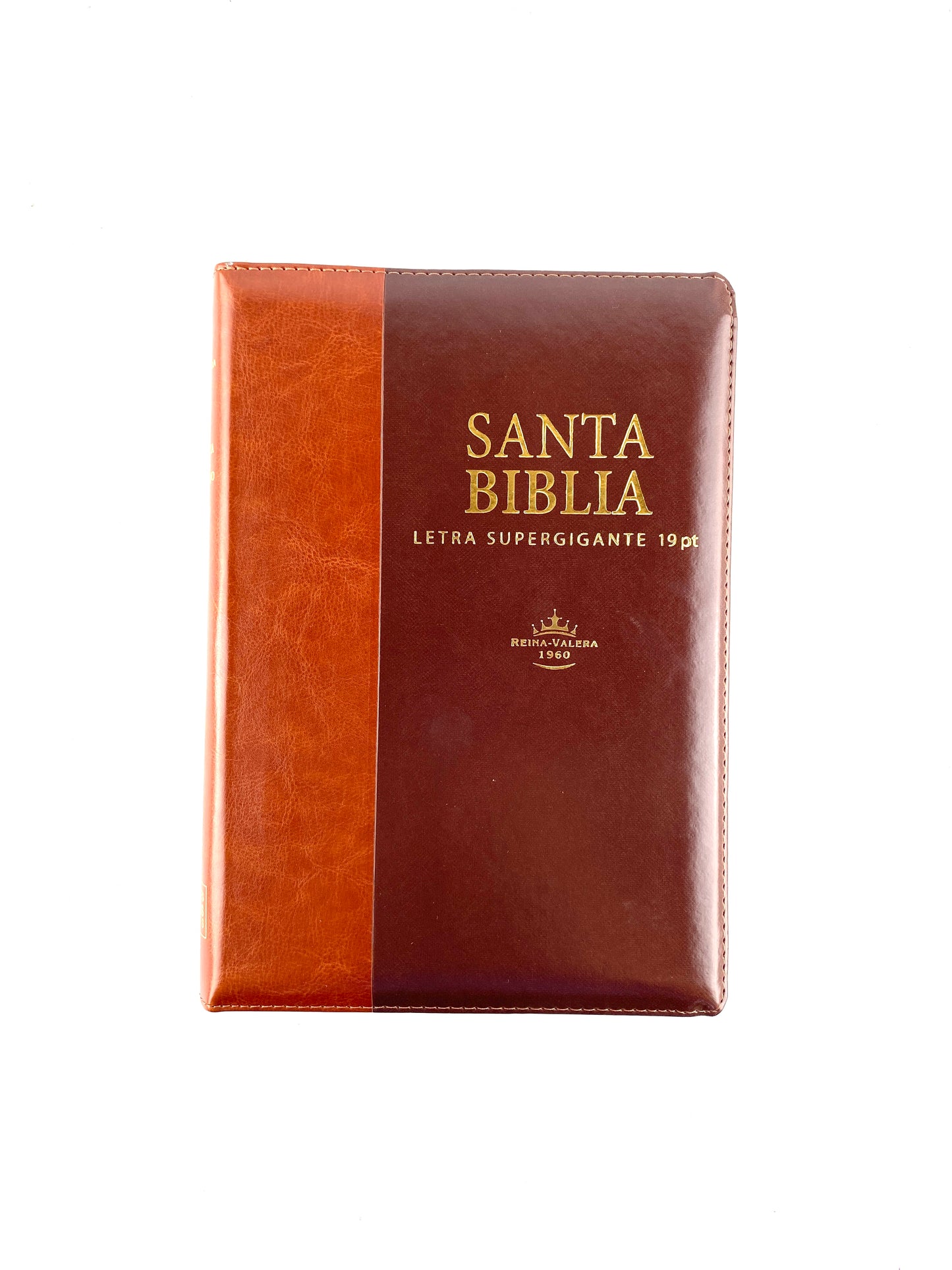 Biblia reina valera 1960 letra súper gigante marrón marrón con índice