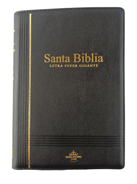 Biblia Valera 1960 Letra Super Gigante Cierre Negro e índice