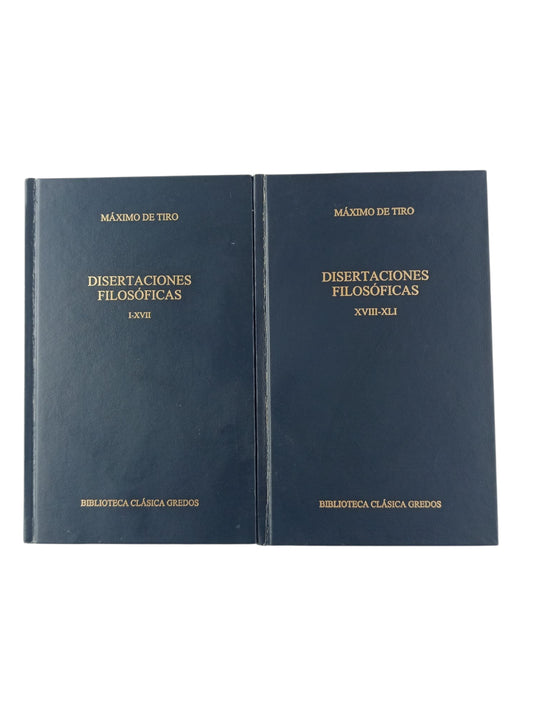 Disertaciones filosóficas 2 tomos