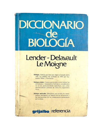 Diccionario de Biología by Lender-Delavault y Le Moigne