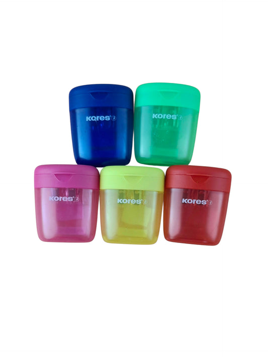 Sacapunta kores plástico doble servicio con depósito