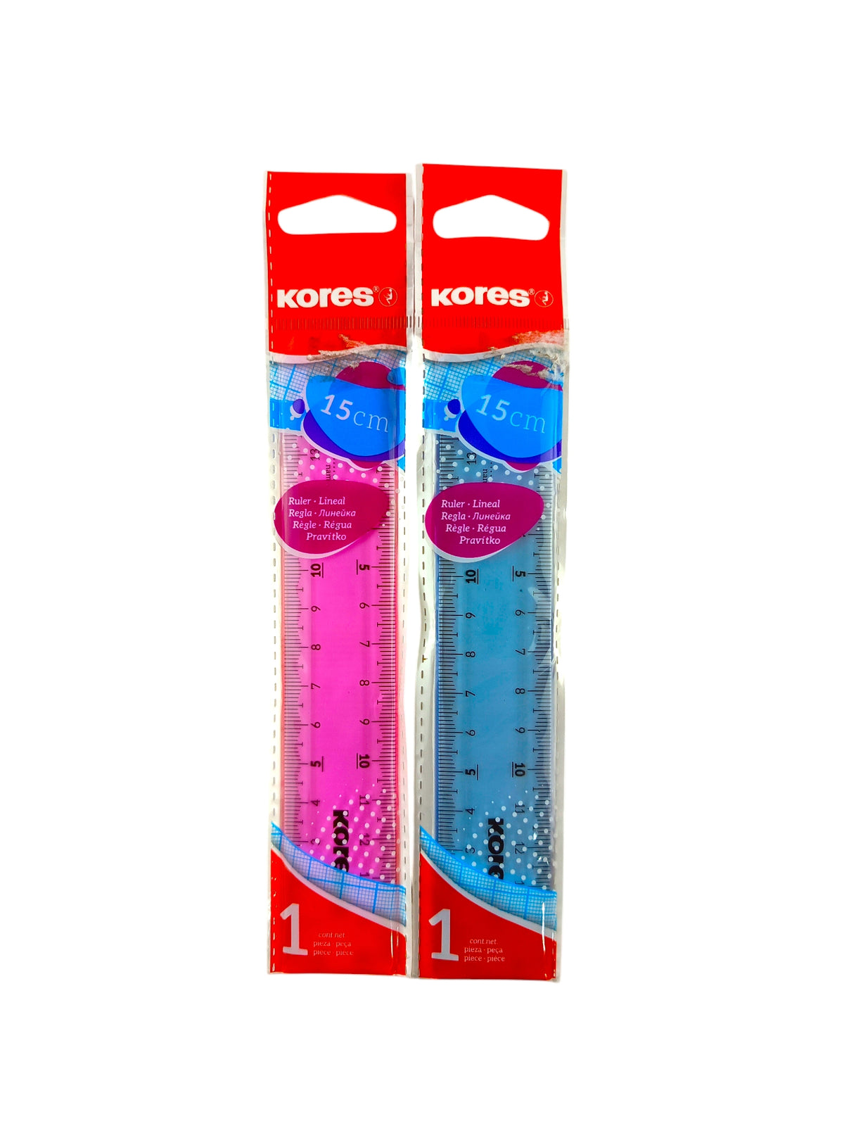 Regla Kores de 15 cm by Kores