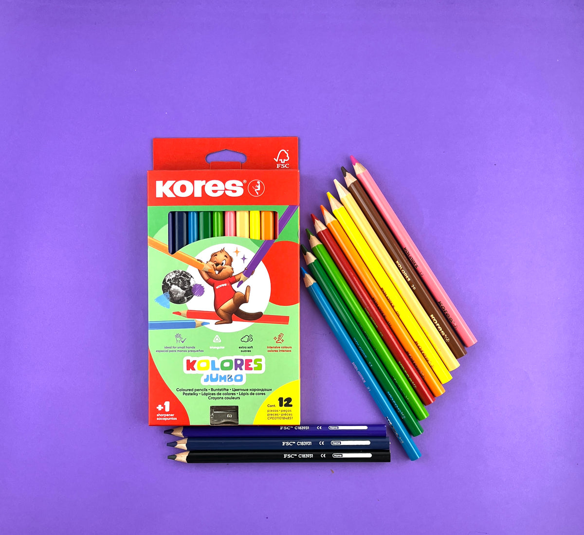 Colores jumbo kores x12 by Kores