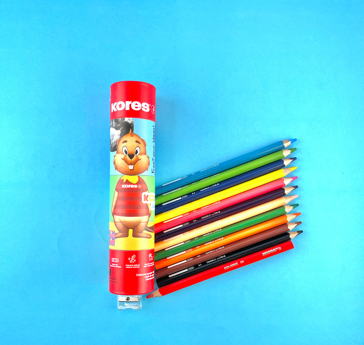 Colores kores jumbo caja redonda x12 by Kores