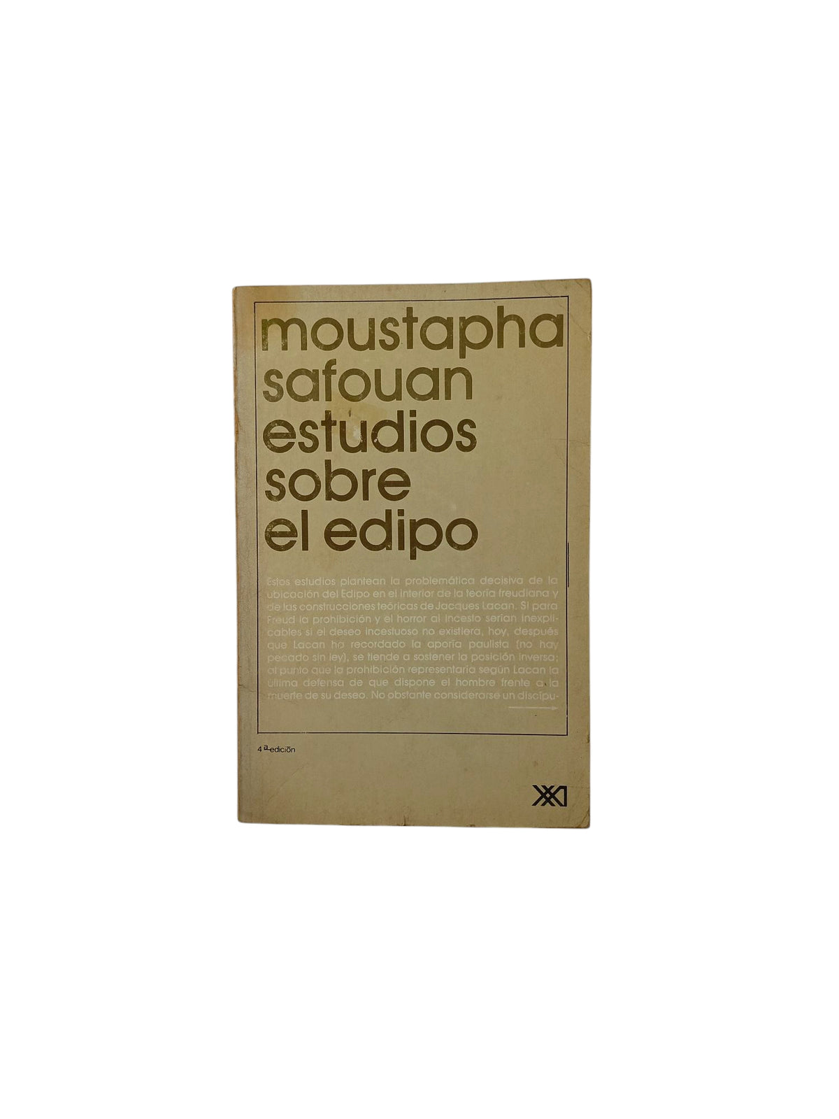 Estudios sobre el Edipo by Moustafa Safouan