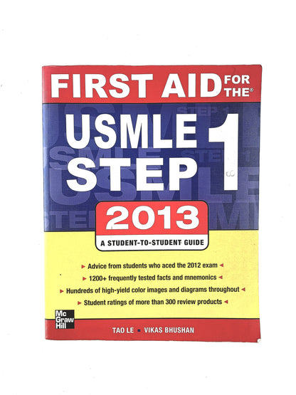 First aid for the usmle step 1 2013