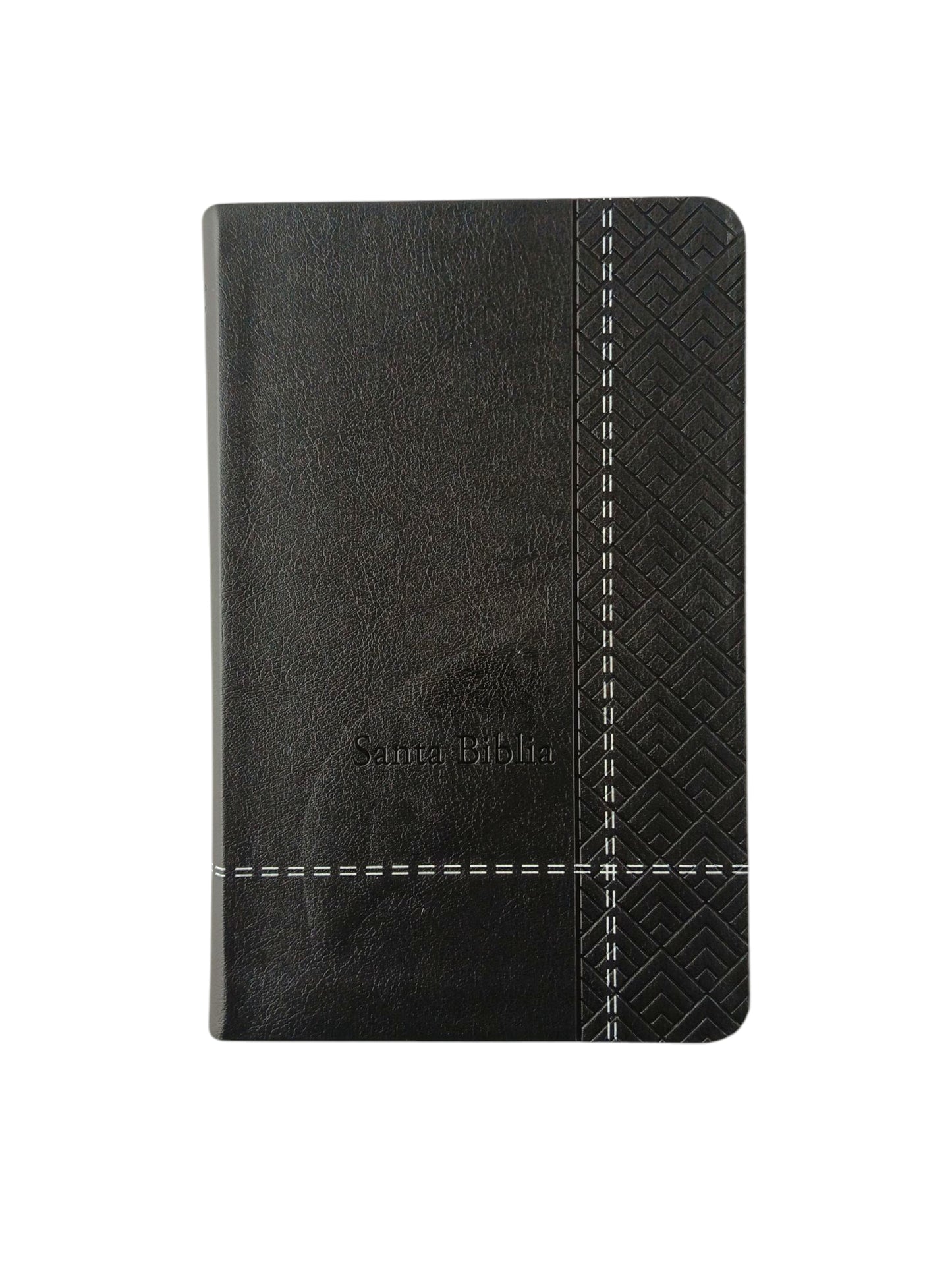 Biblia promesas negra canto plateado sin cierre