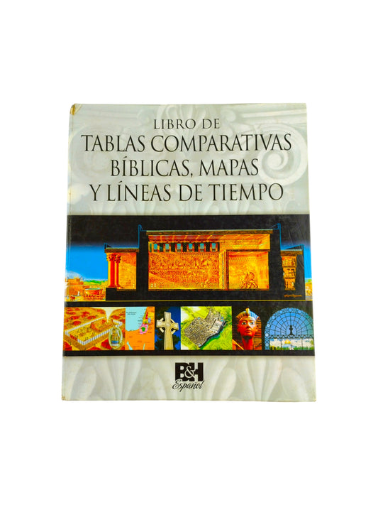 Libro de tablas comparativas bíblicas mapas y líneas del tiempo