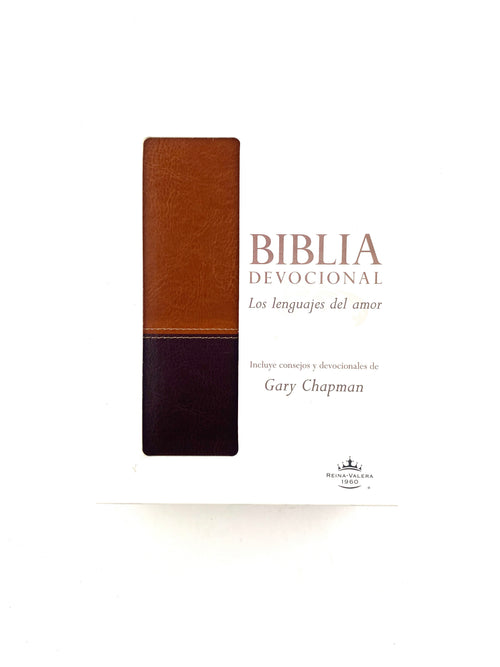 Biblia devocional los lenguajes del amor rvr 1960 duotono café by libreriatroya.com