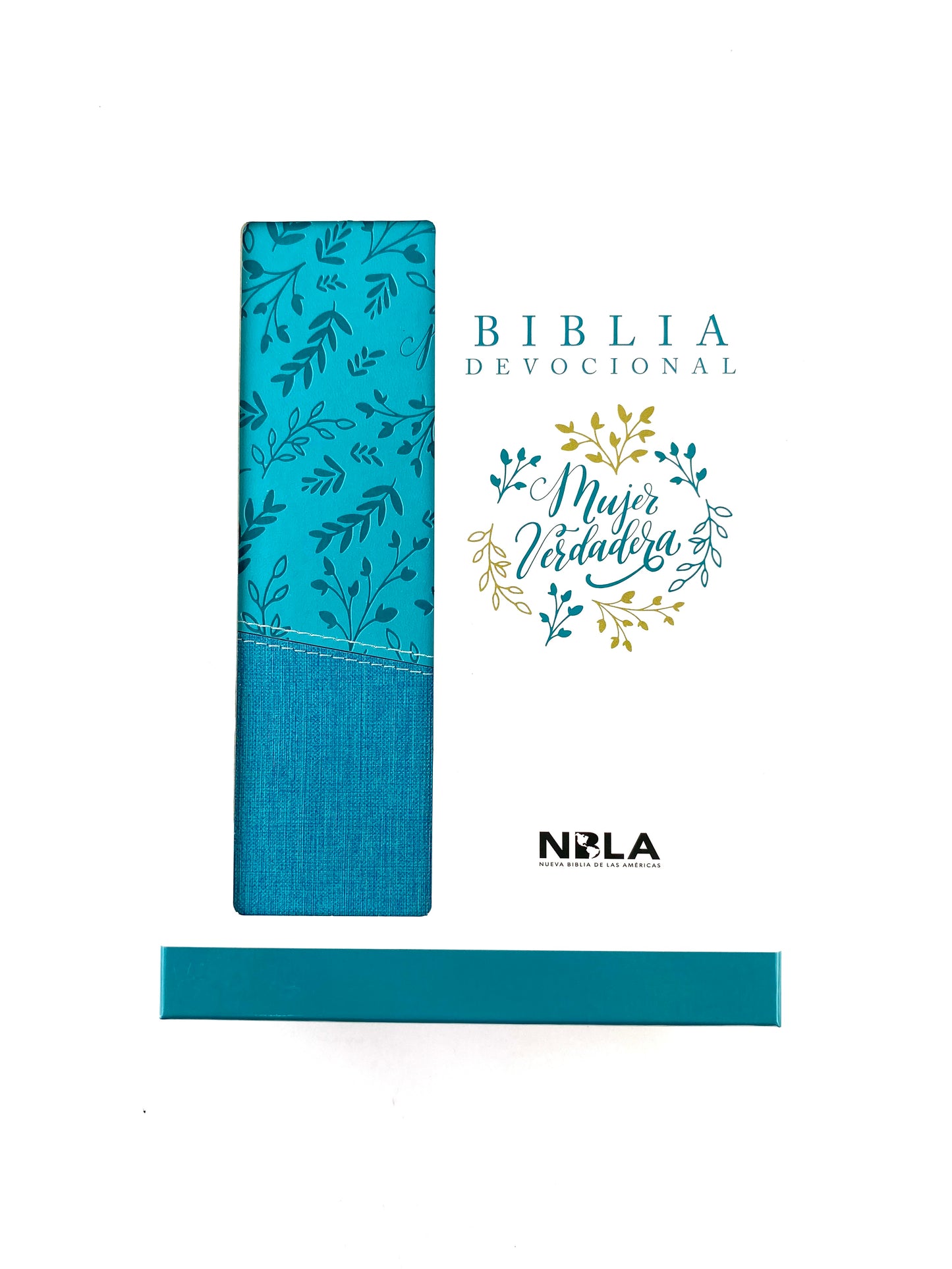 Biblia devocional mujer verdadera NBLA azul aguamarina edición de lujo by Nueva Biblia De Las Americas