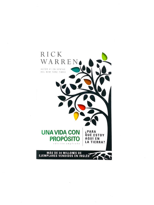 Una vida con propósito tapa blanda