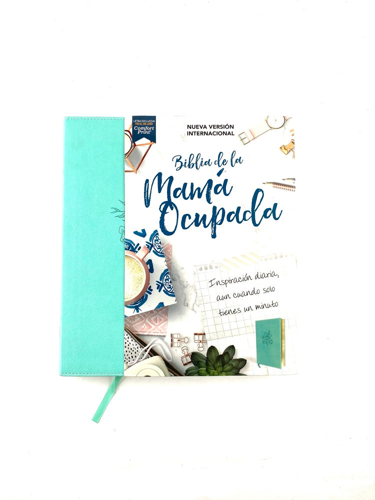 Biblia de la mamá ocupada azul by Nueva Versión Internacional