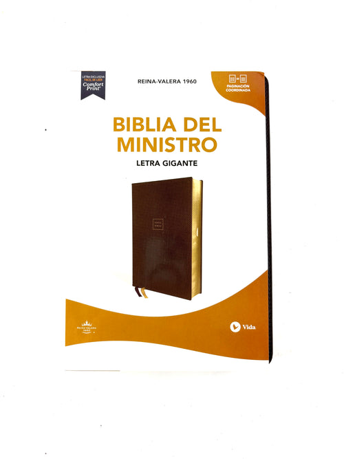 Biblia del ministro rvr1960 letra gigante café by Reina Valera 1960