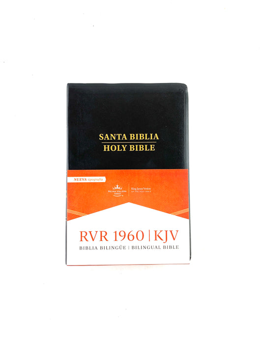 Biblia bilingüe holy bible rvr 1960 kjv negra