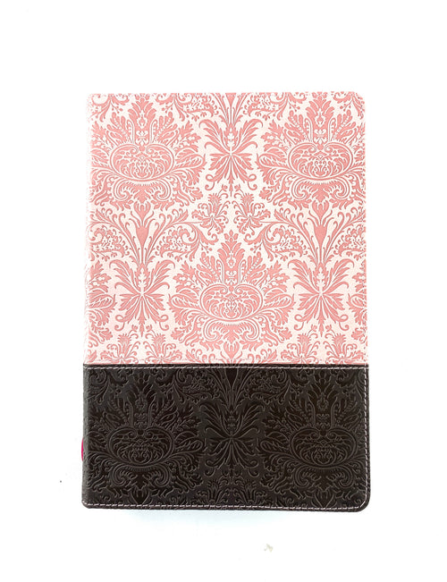 Biblia ntv letra grande edición personal rosa - café by Nueva Traducción Viviente