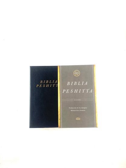 Biblia peshitta imitación piel negra