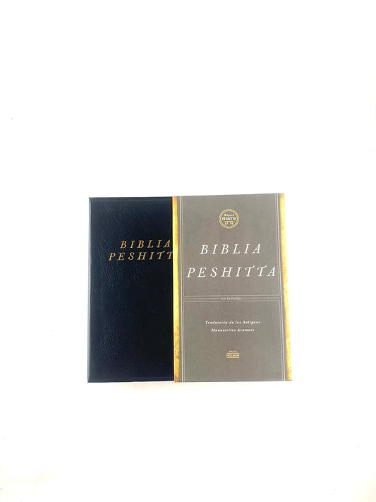 Biblia peshitta imitación piel negra