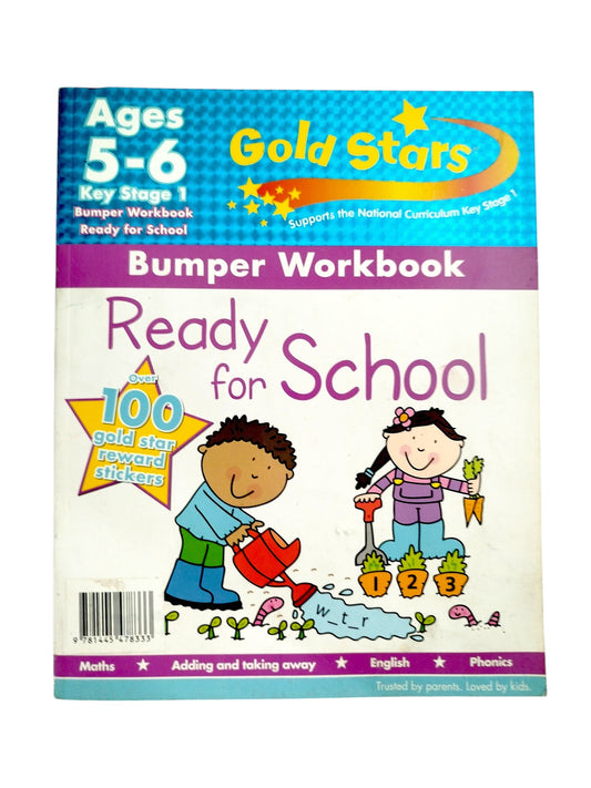 Gold Stars KS1 Bumper Workbook Age 5-6,Gold Stars by Gold Stars