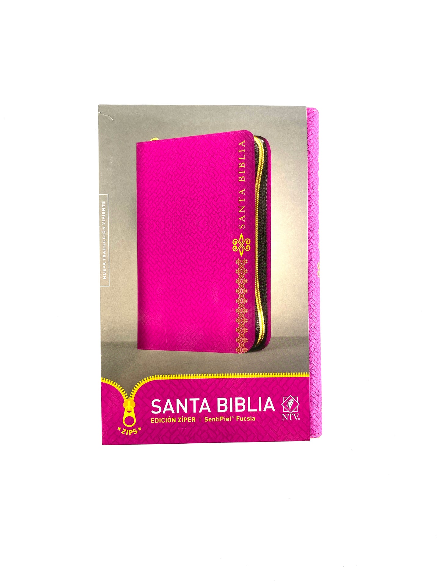 Biblia ntv tipo agenda fucsia zíper by Nueva Traducción Viviente