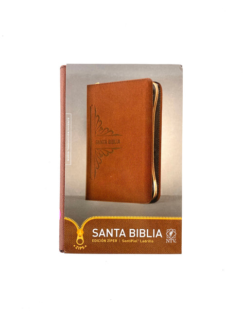 Biblia ntv tipo agenda ladrillo zíper by Nueva Traducción Viviente