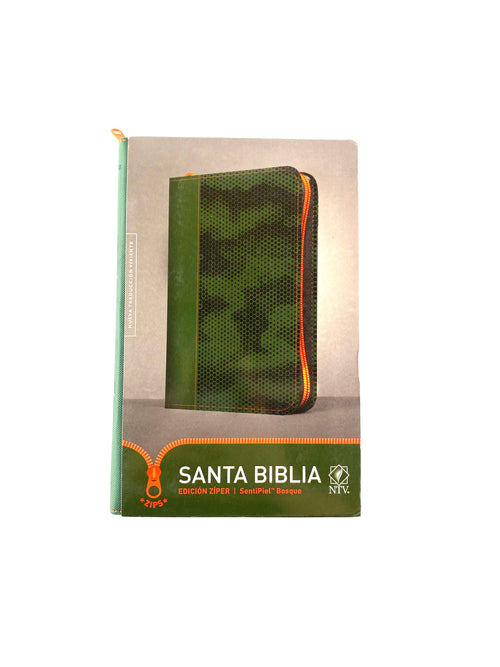 Biblia ntv sentipiel verde bosque edición zíper by Nueva Traducción Viviente