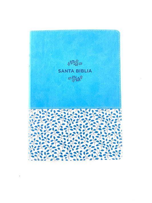 Biblia NTV referencia ultrafina letra grande azul